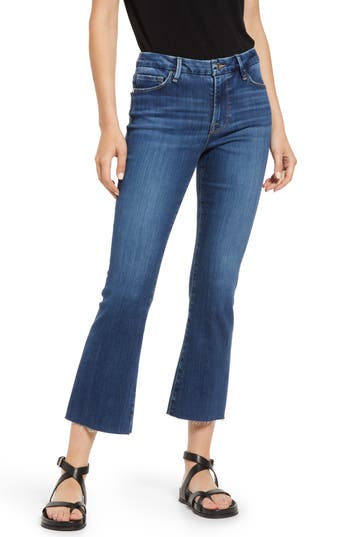 Frame The Reboot High Rise Ankle Bootcut Jeans In Keepsake In Lupine