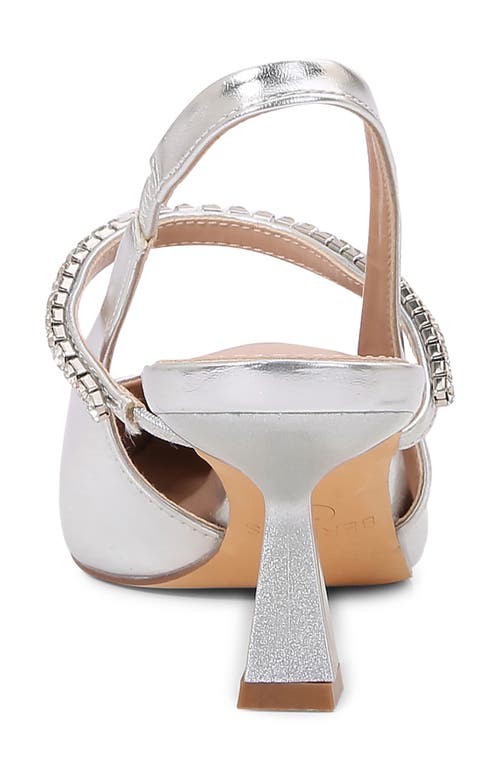 BERNESS BERNESS CAMILLE RHINESTONE POINTED TOE SLINGBACK PUMP 