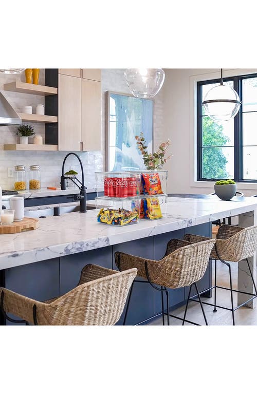 Sorbus 2-pack Medium Toy Organizer Clear Plastic Storage Bins In Clear