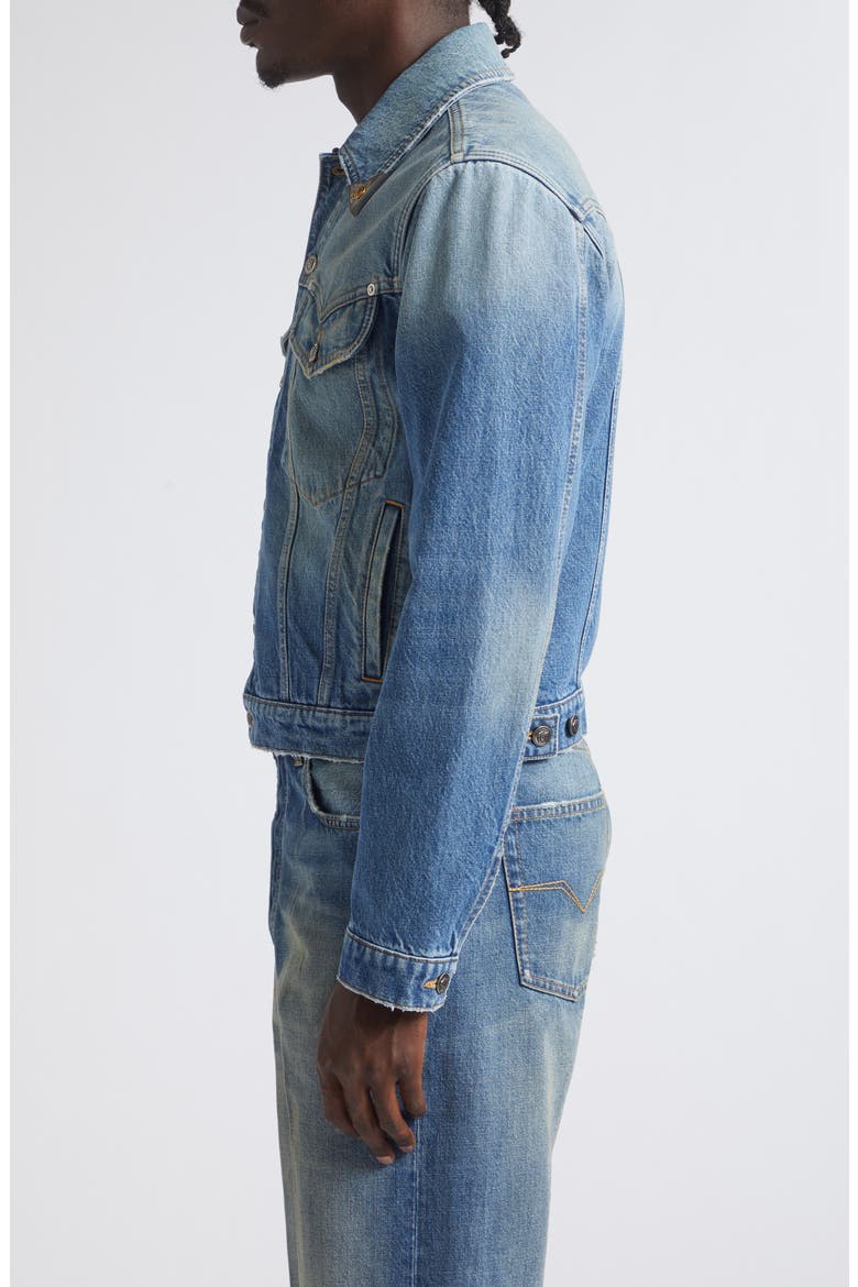 Denim Jacket, Alternate, color, MEDIUM BLUE