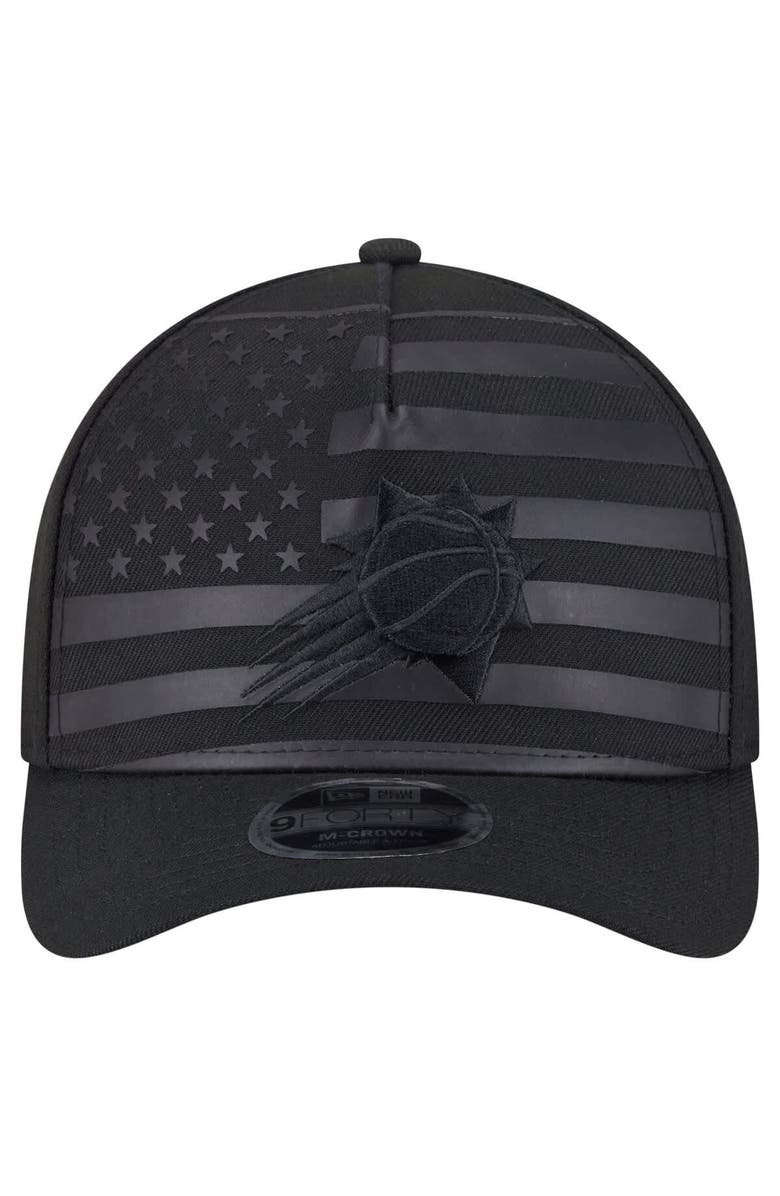 New Era Men's New Era  Black Phoenix Suns Game Day Flag A-Frame 9FORTY Adjustable Hat, Alternate, color, Black