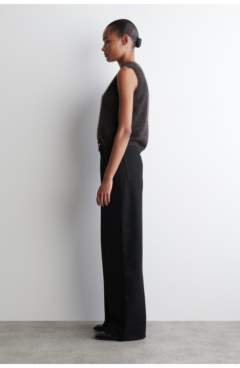 COS Dial Wide-Leg Jeans, Alternate, color, Black