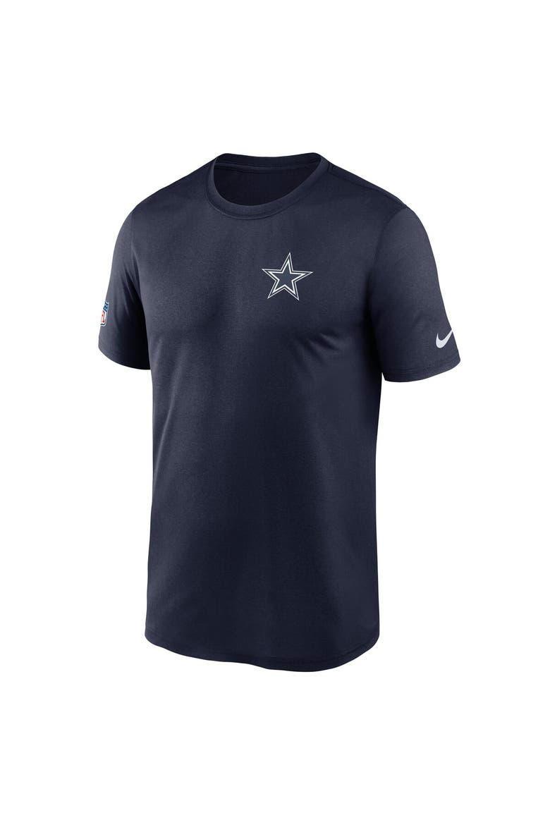 Men's Nike Navy Dallas Cowboys Sideline Legend Small Logo Dri-FIT T-Shirt, Alternate, color, Navy