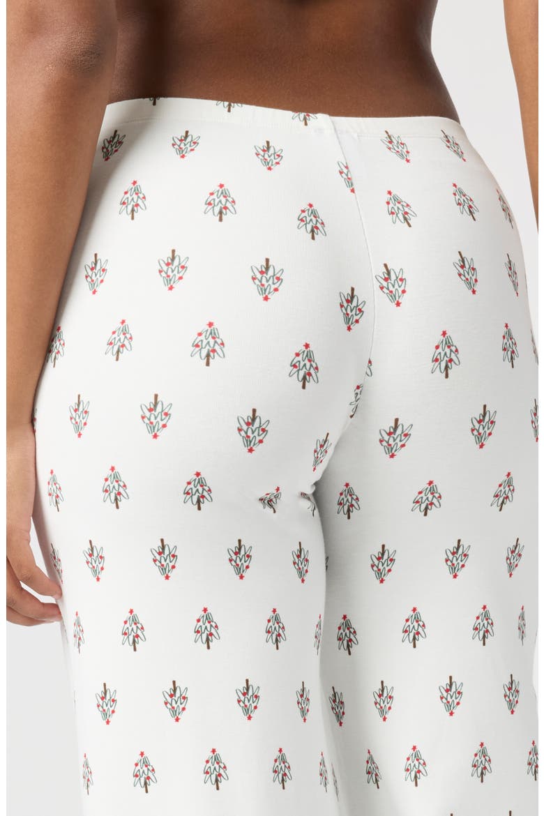 Rib Print Pants, Alternate, color, BRIGHT WHITE TREES