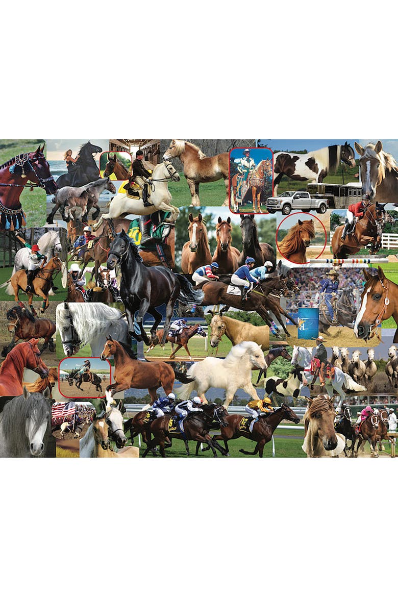 Horses, Horses, Horses by Steve Smith, 24 x 30 Inches, 1000 Puzzle, Alternate, color, Multicolored
