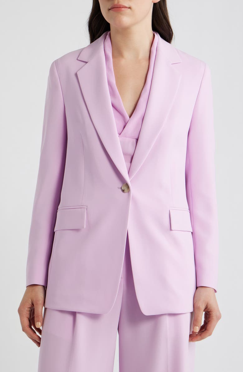 BOSS Jocaluah One-Button Jacket, Alternate, color, Sakura Rose