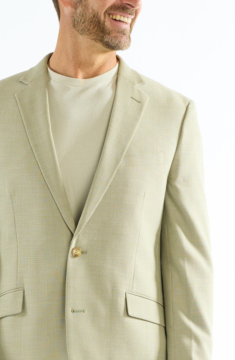 SAVILE ROW CO Moss Leno Weave Check Sport Coat, Alternate, color, Moss