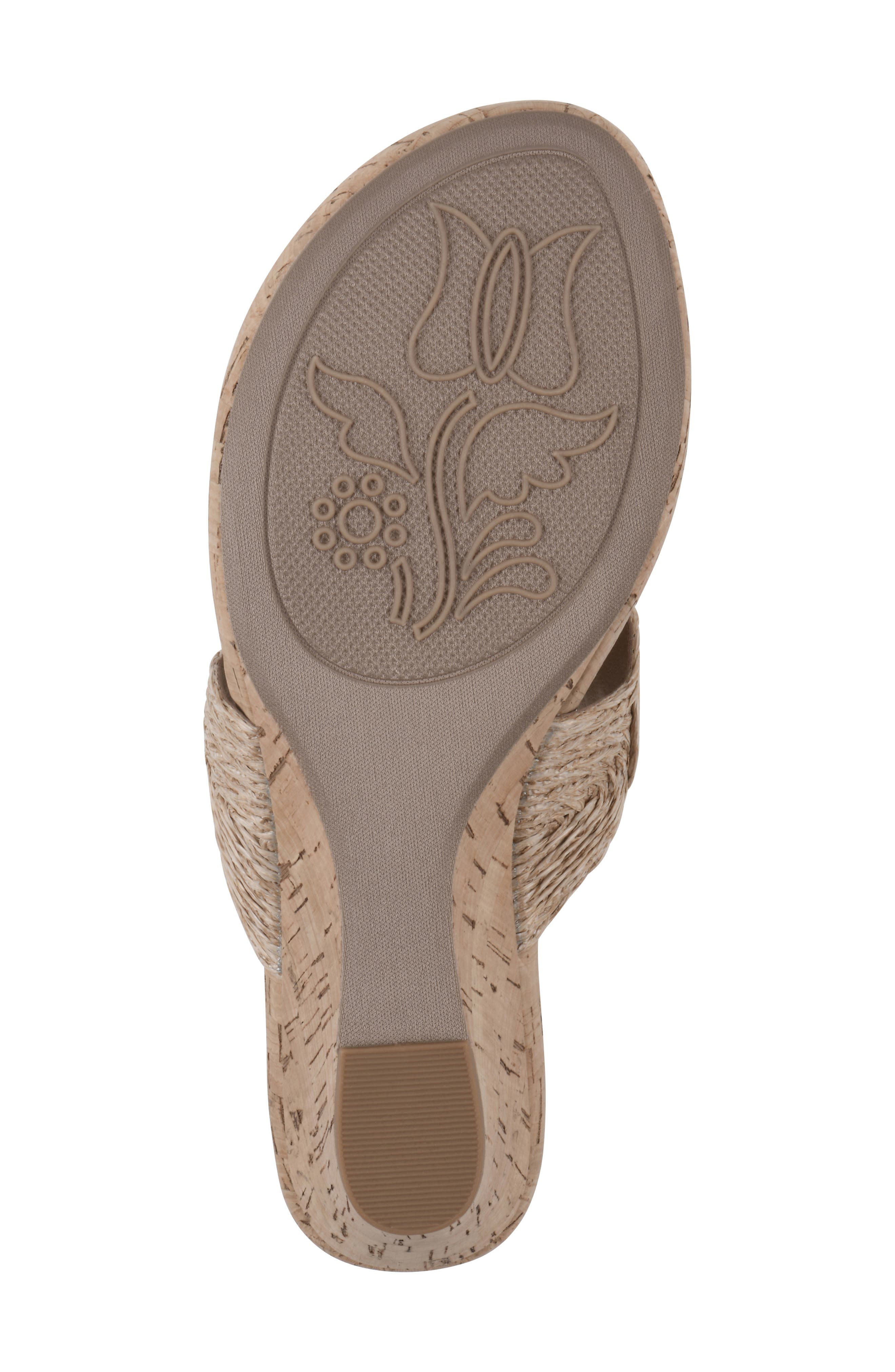 White Mountain Footwear Affogato Wedge Sandal, Alternate, color, 