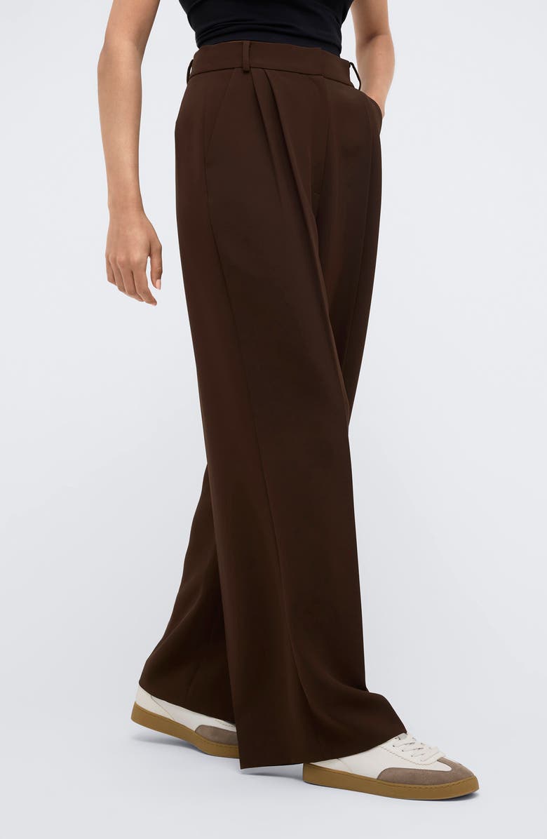 Kenneth Cole Pleated High Waist Wide Leg Pants, Alternate, color,