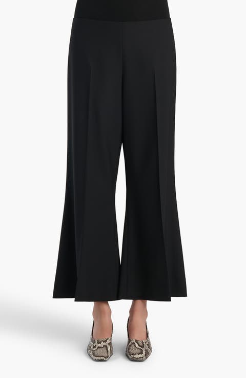 Walter Virgin Wool Kick Flare Crop Pants
