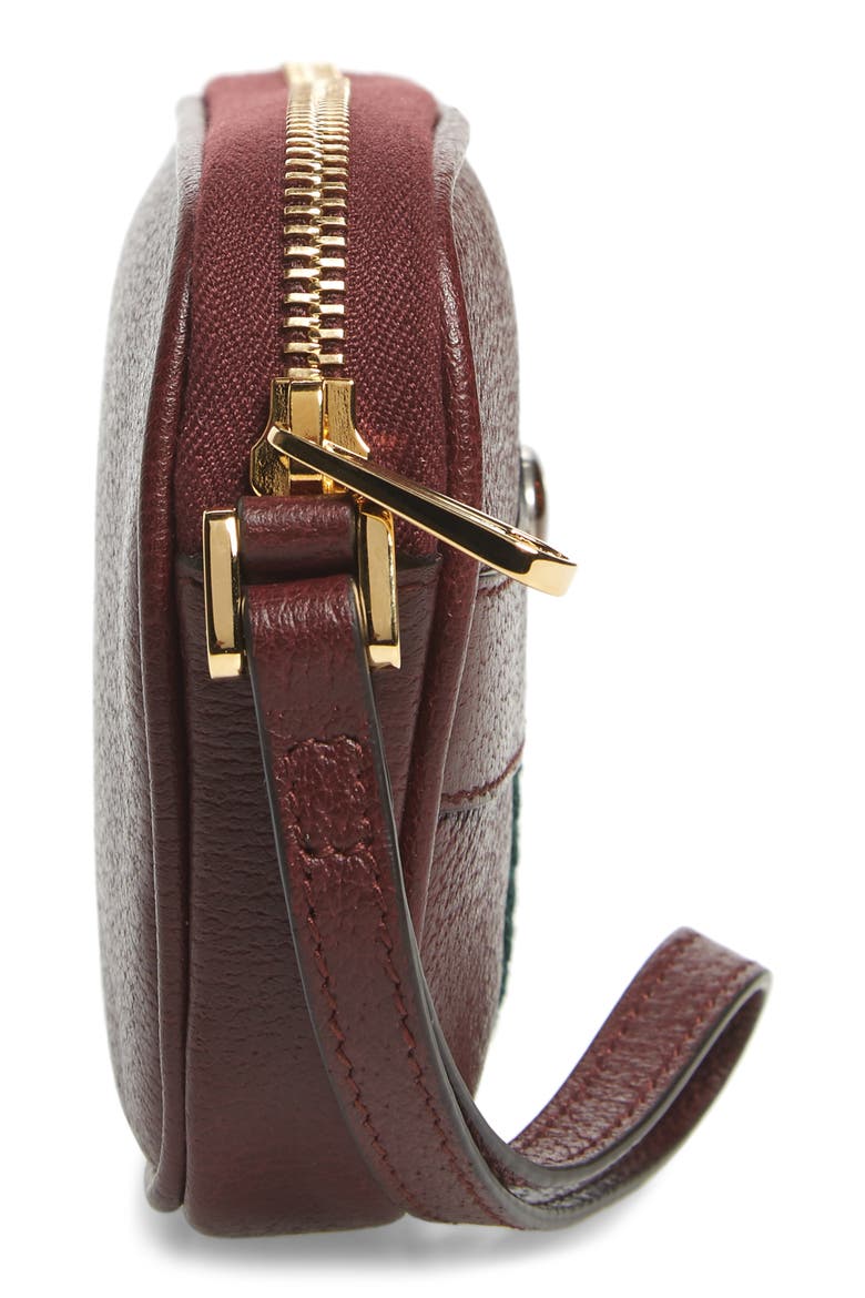 Ophidia Leather iPhone Case, Alternate, color, VINTAGE BORD/ VERT RED VERT