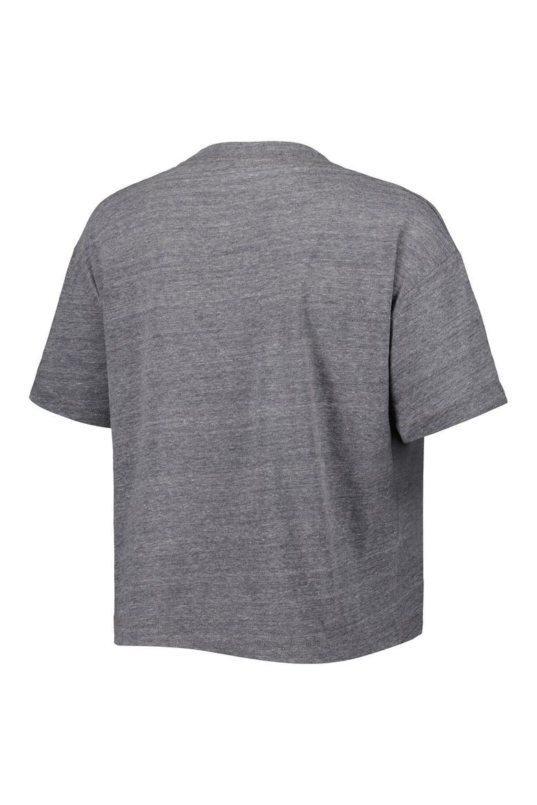 Women's League Collegiate Wear Heather Gray Alabama Crimson Tide Intramural Midi Seal Tri-Blend T-Shirt, Alternate, color, Heather Gray