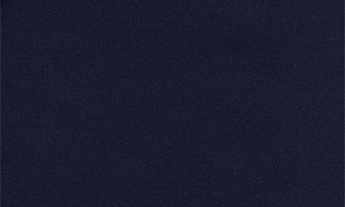 Aidan Mattox By Adrianna Papell Crepe Peplum Detail Cocktail Midi Dress In Dark Navy