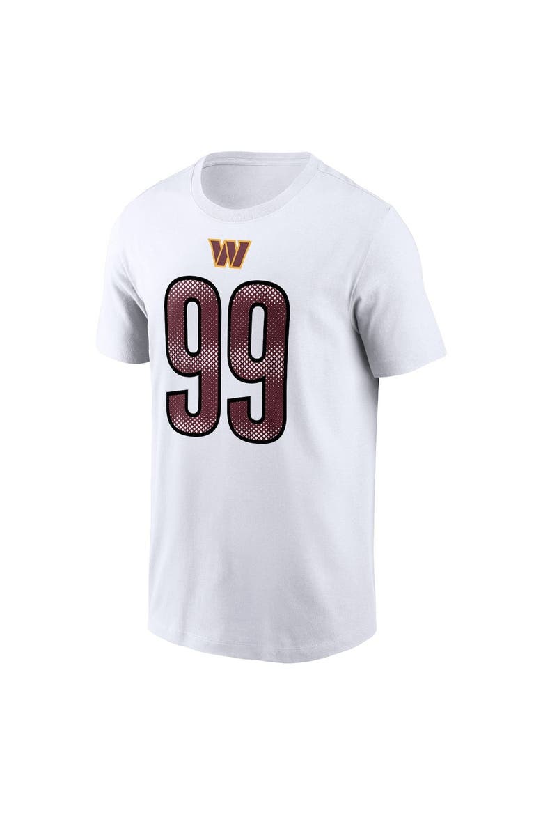 Men's Nike Chase Young White Washington Commanders Player Name & Number T-Shirt, Alternate, color, White