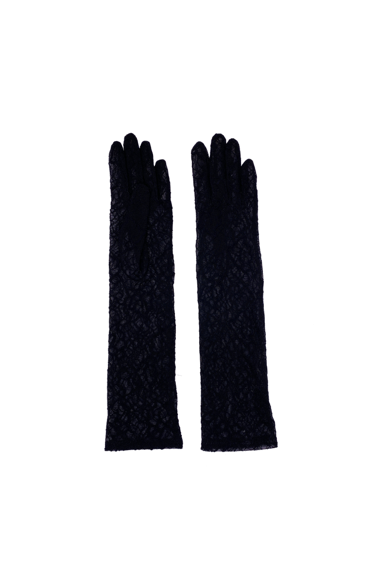 Agnelle Mid length lace gloves, Main, color, Black
