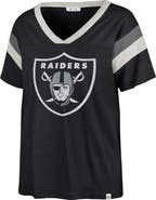 '47 Women's '47 Black Las Vegas Raiders Phoenix V-Neck T-Shirt