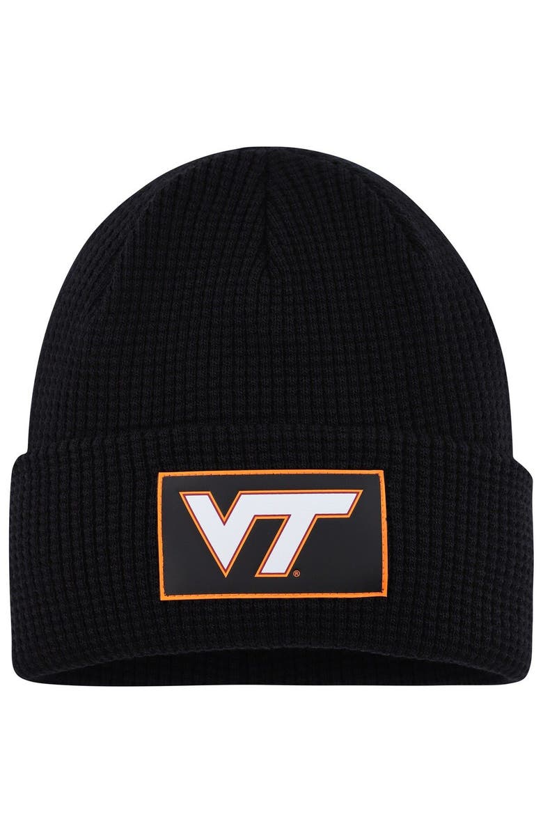 Columbia Men's Columbia Black Virginia Tech Hokies Gridiron Cuffed Knit Hat, Main, color,