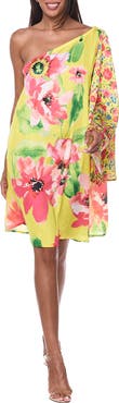 RANEES One-Shoulder Cover-Up Dress