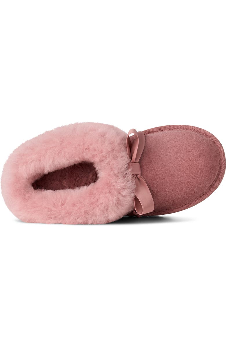 UGG<sup>®</sup> Kids' Bailey Genuine Shearling Collar Slipper, Alternate, color, Pink Dawn