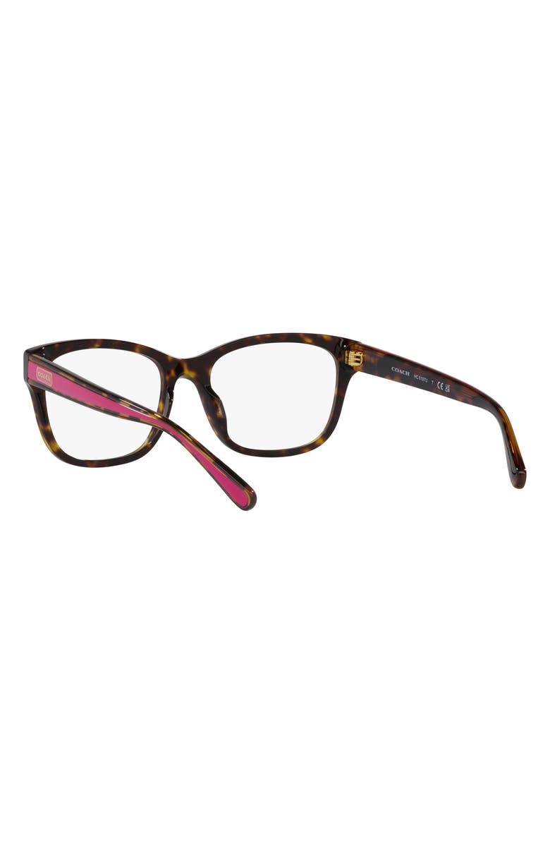 COACH 53mm Square Optical Glasses, Alternate, color, 