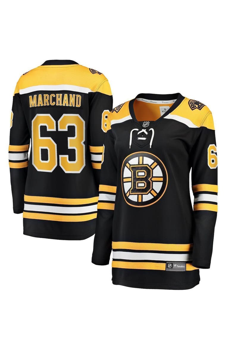 Women's Fanatics Branded Brad Marchand Black Boston Bruins Home Breakaway Player Jersey, Main, color, BLACK