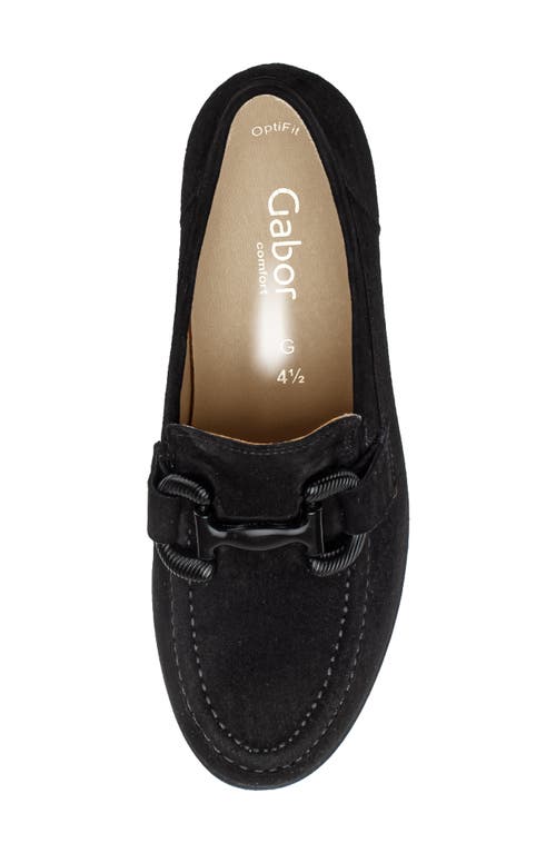 Gabor Bit Loafer In Black
