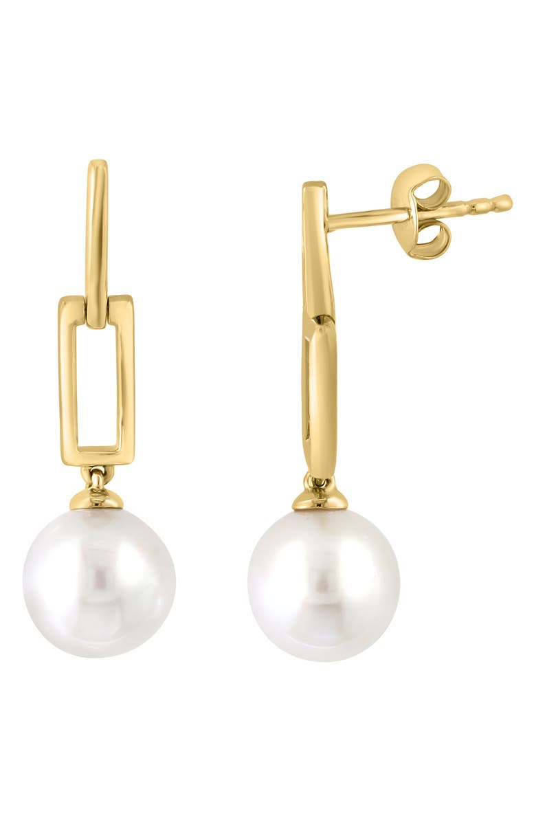 EFFY 14K Yellow Gold Freshwater Pearl Drop Earrings, Alternate, color, 