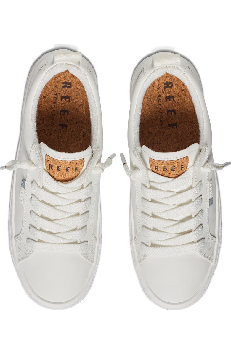 Reef Lay Day Dawn Sneaker, Alternate, color, White Leather