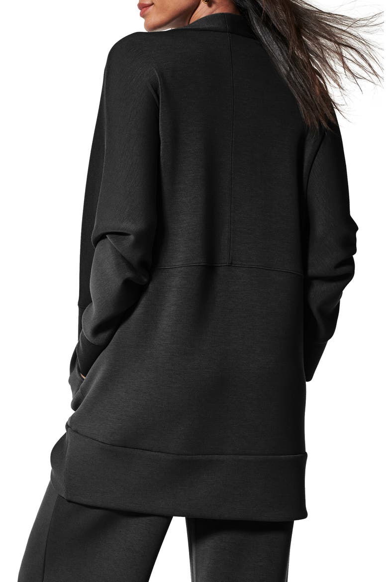 AirEssentials Cocoon Cardigan, Alternate, color, VERY BLACK
