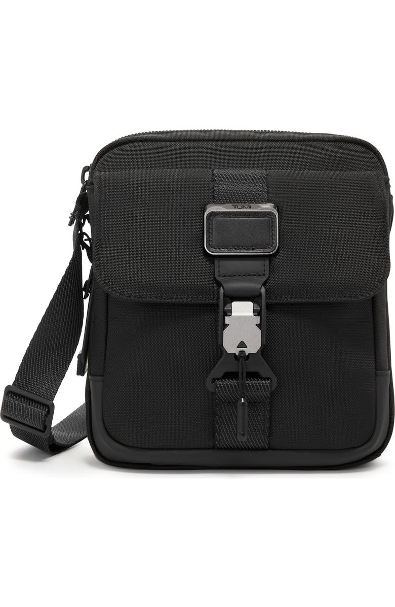 TUMI Junior Crossbody Bag, Main, color, Black