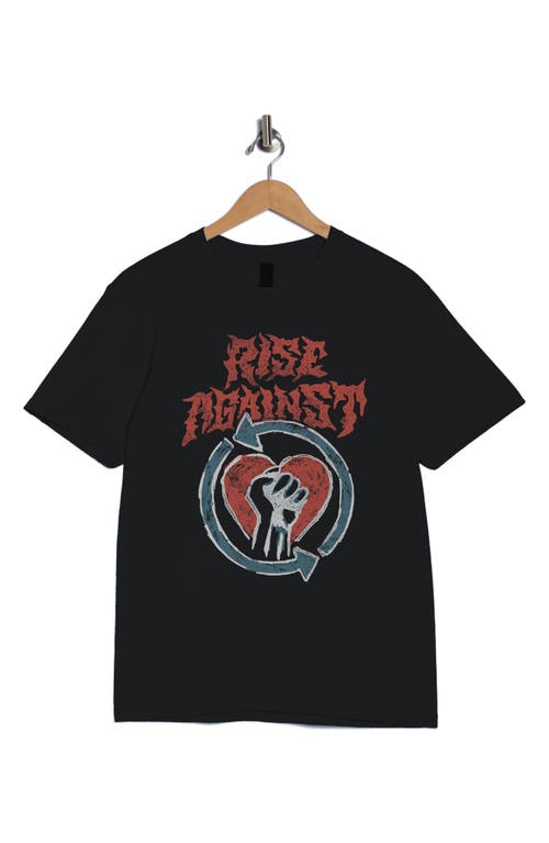 Monster Digital Rise Against Chalk Logo Graphic T-shirt In Black