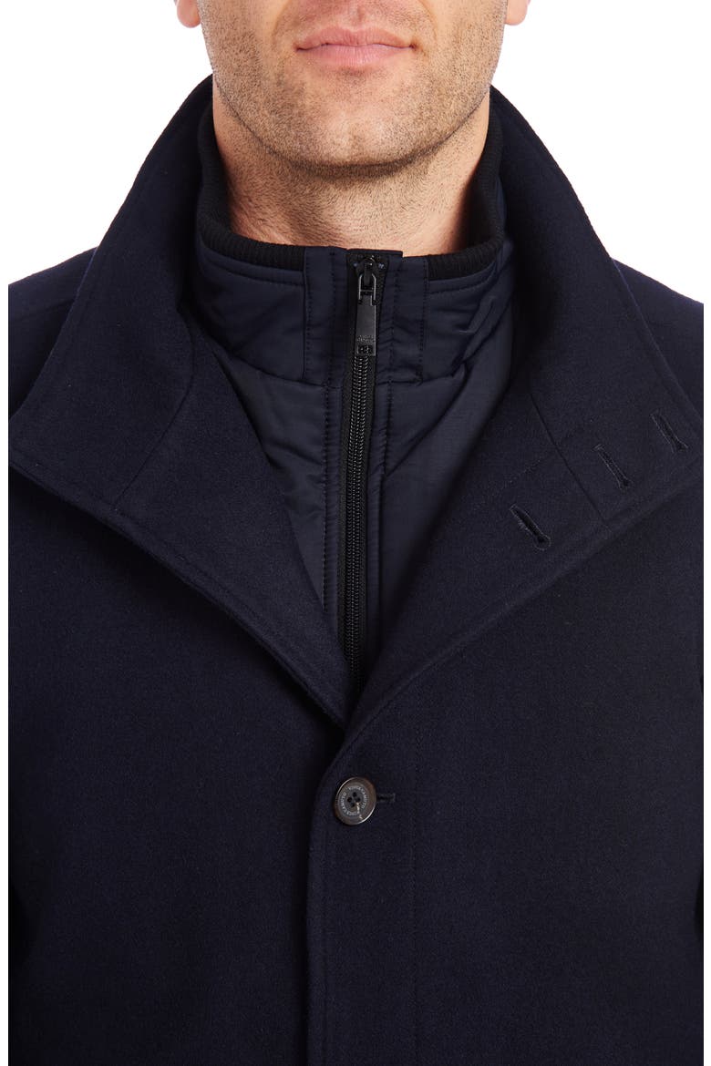 Short Wool Blend Car Coat, Alternate, color, NAVY