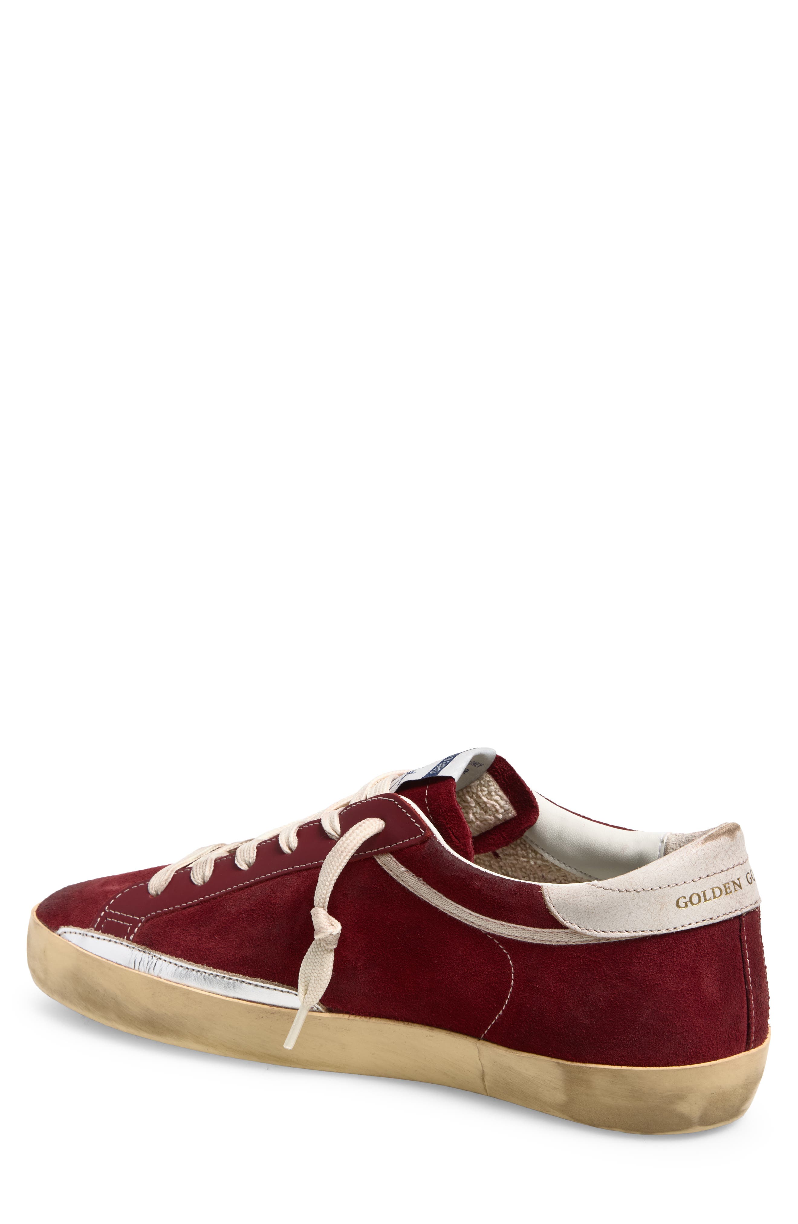 Super Star Perforated Sneaker, Alternate, color, RED/ WHITE