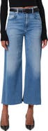 Citizens of Humanity Lyra Raw Hem High Waist Ankle Wide Leg Jeans
