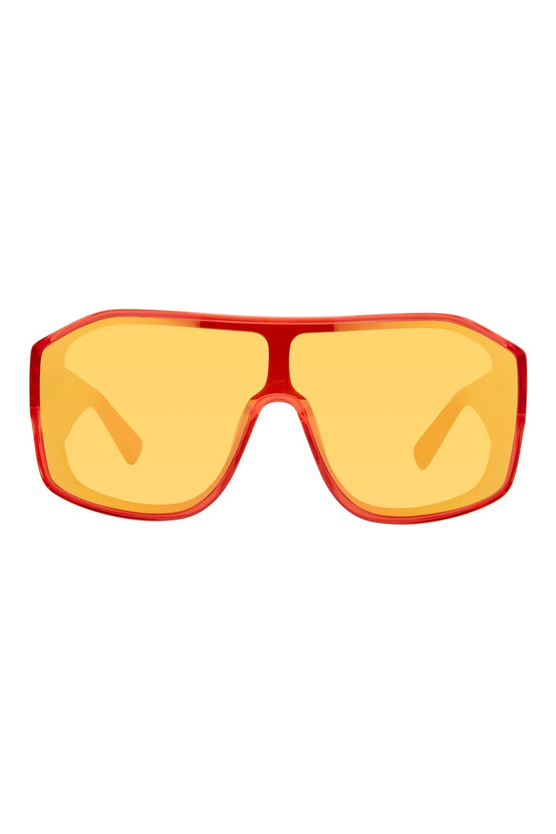 Mask Sunglasses, Main, color, PEACH/ ROSEGD ML