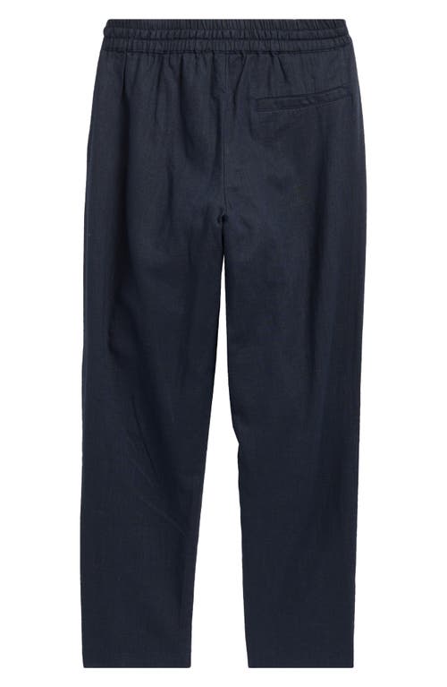 Reiss Kids' Wilfred Linen Pants In Black