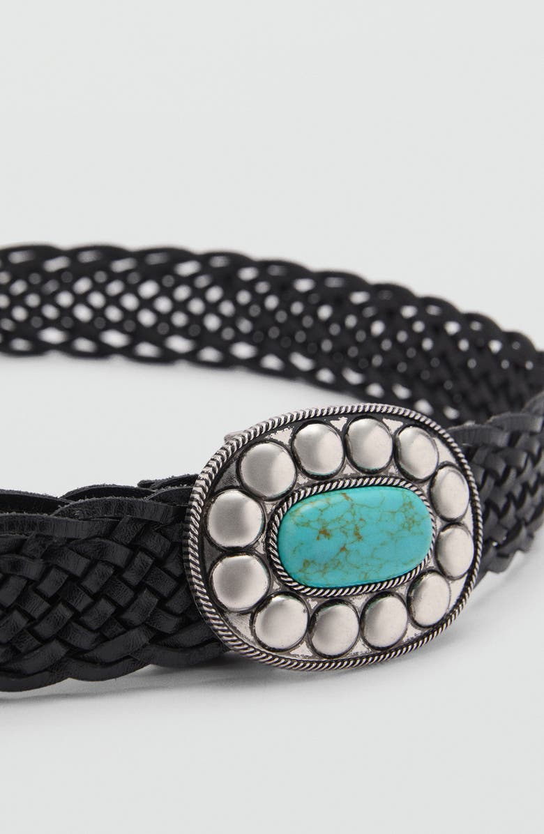 MANGO Basketweave Belt, Alternate, color, 