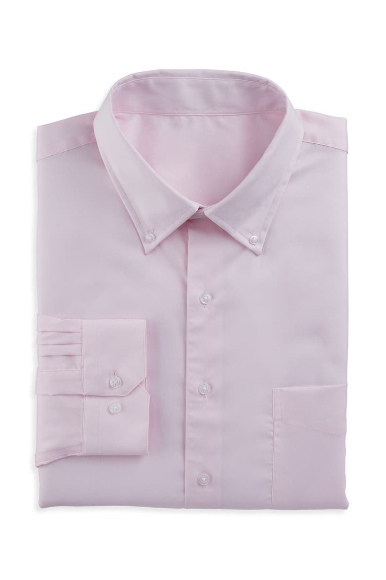 Pinpoint Dress Shirt, Main, color, PINK