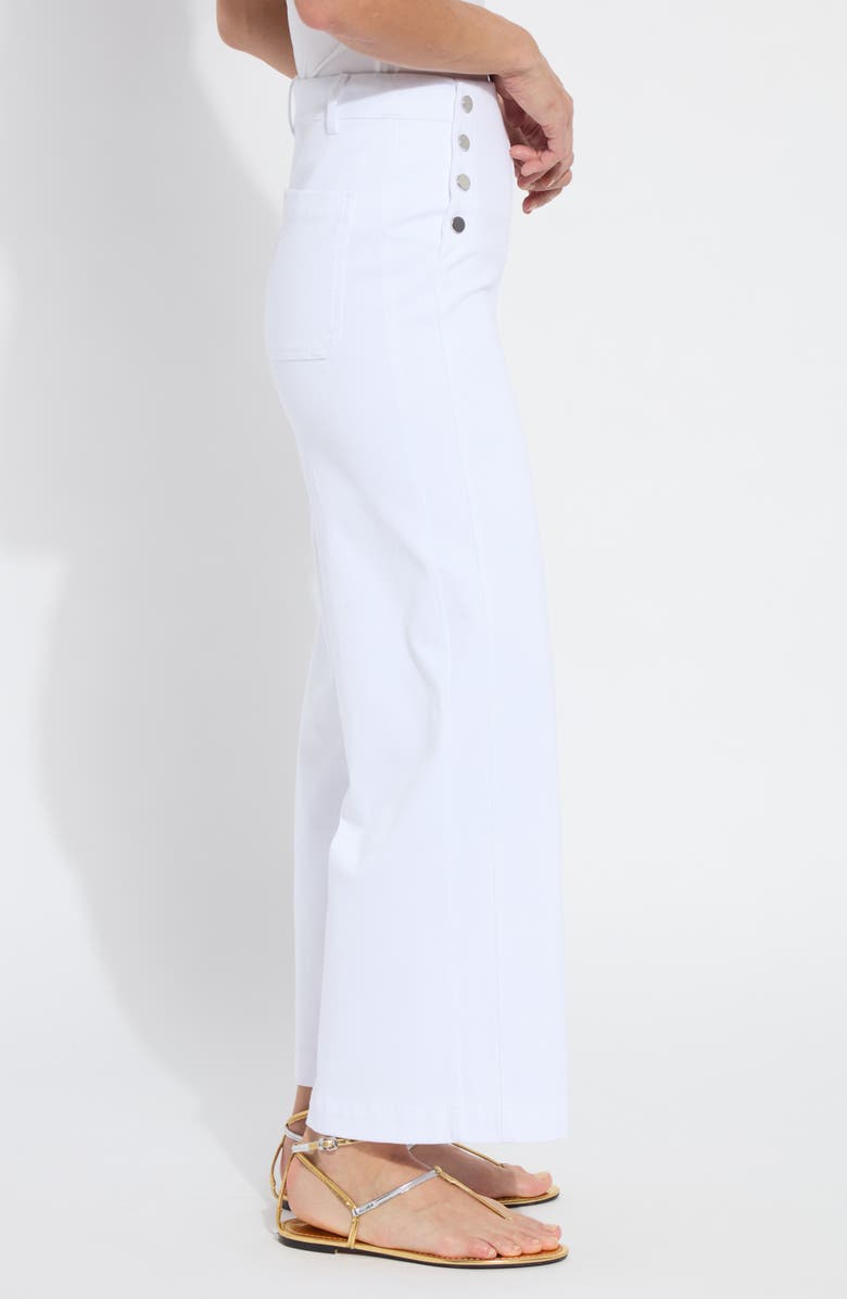Lysse Mallory Sailor Wide Leg Pants, Alternate, color, White