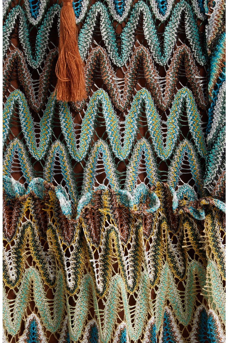 Zigzag Sleeveless Maxi Dress, Alternate, color, GREEN MULTI