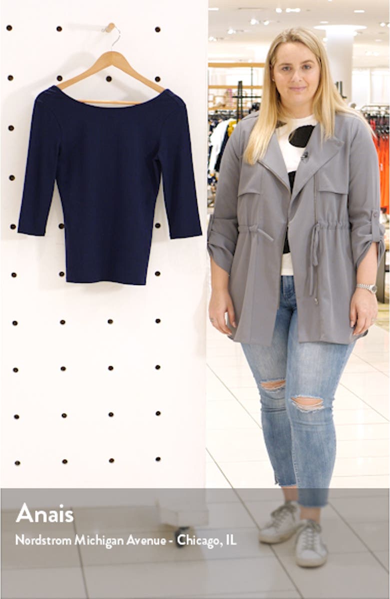 Scoop Back Knit Top, sales video thumbnail