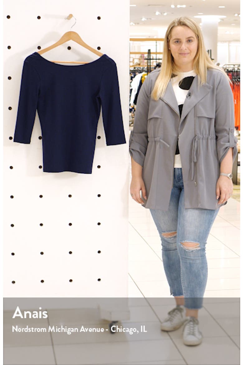 Scoop Back Knit Top video