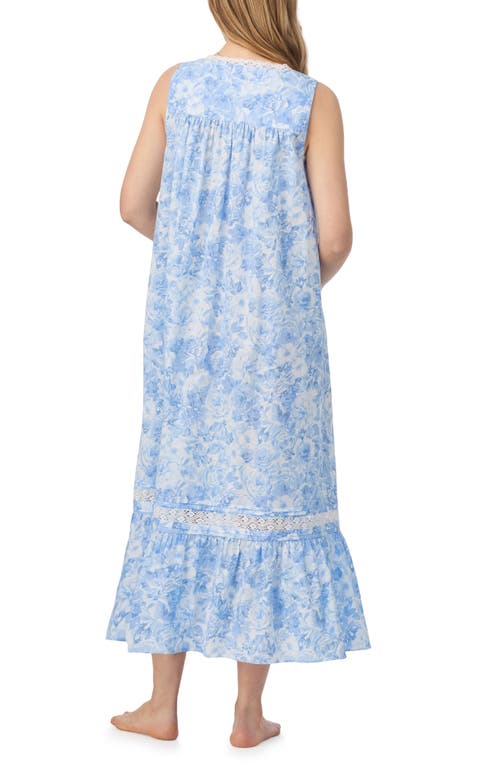 Eileen West Floral Print Cotton Lawn Ballet Nightgown