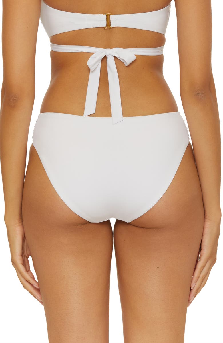 Soluna Buckle Up Bikini Bottoms, Alternate, color, White