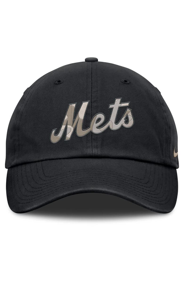 Nike Men's Nike Black New York Mets Camo Pack Club Adjustable Hat, Alternate, color, 