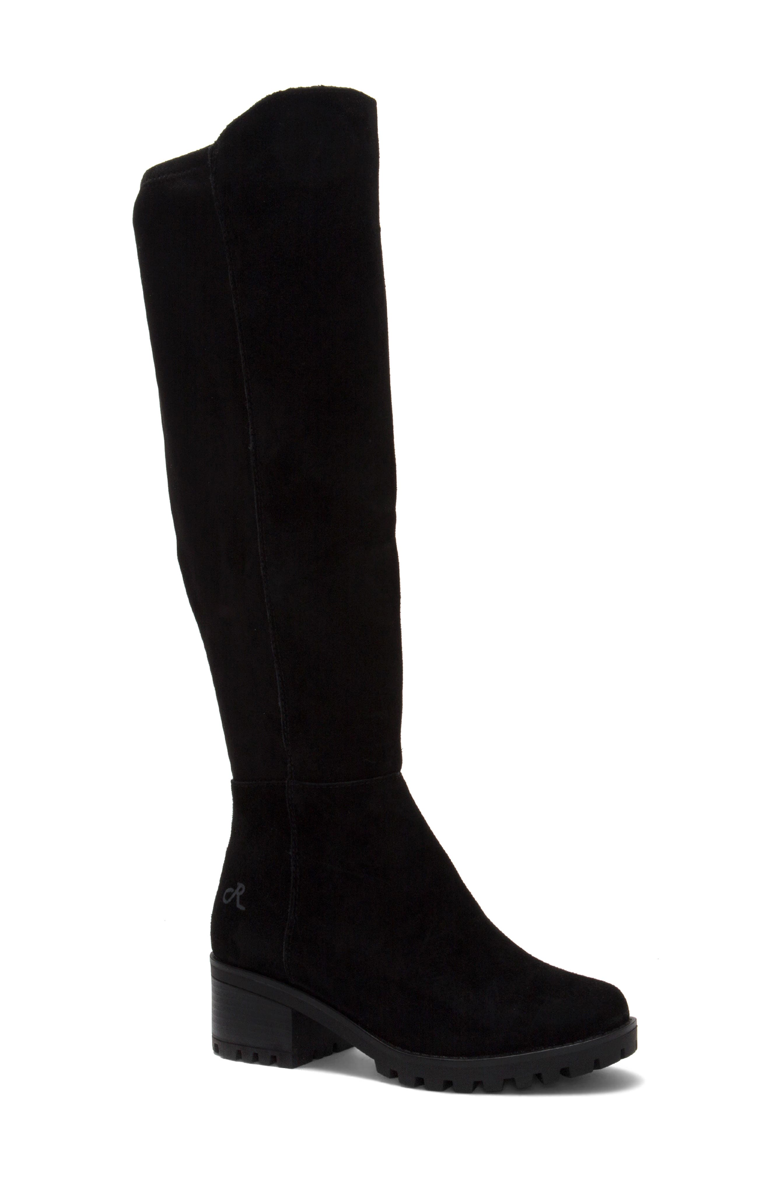 RELIGIOUS COMFORT Instalike Waterproof Lug Sole Knee High Boot, Main, color, 
