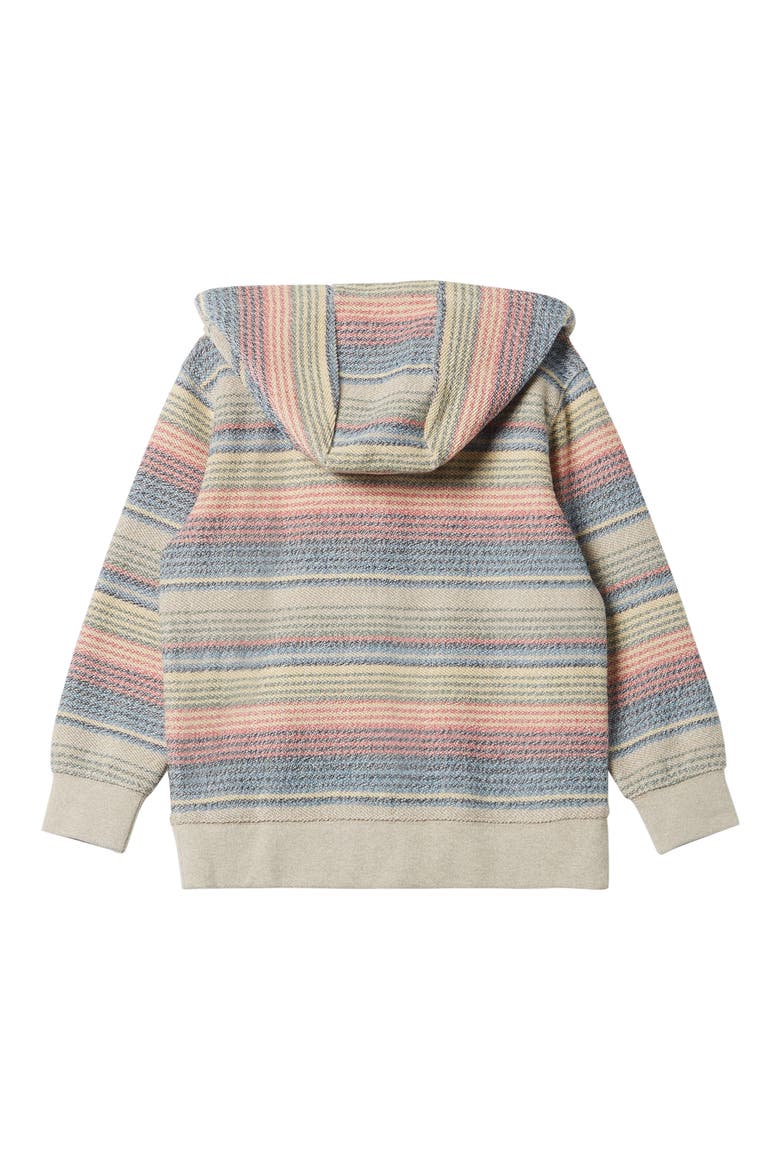 Kids' Great Otway Stripe Terry Cloth Zip Hoodie, Alternate, color, PLAZA TAUPE
