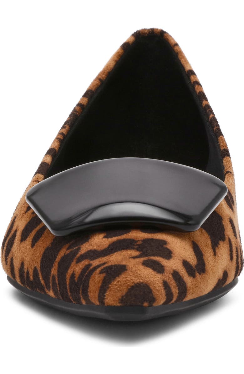 Anne Klein Crawford Pointed Toe Flat, Alternate, color, Leopard