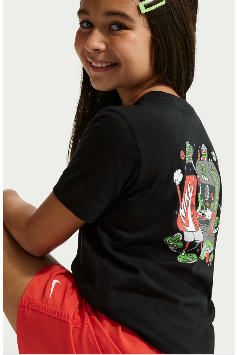 Kids' Graphic T-Shirt, Alternate, color, BLACK