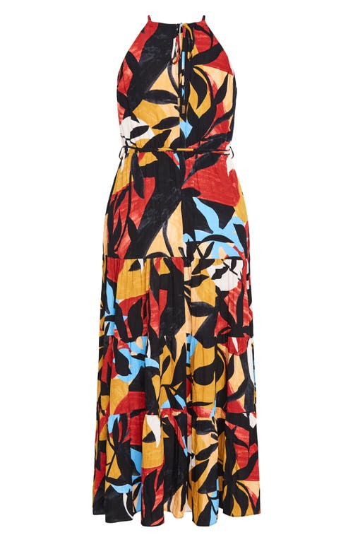 City Chic Island Getaway Tiered Maxi Dress